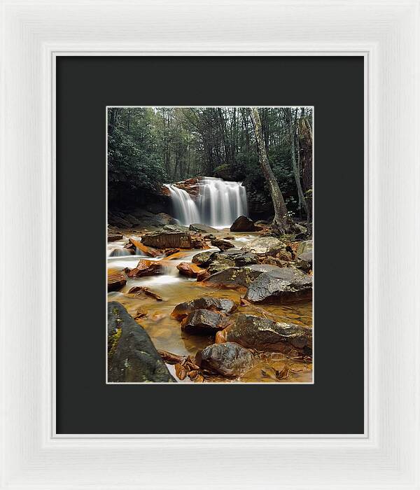 Pringle Run Falls - West Virginia - Framed Print