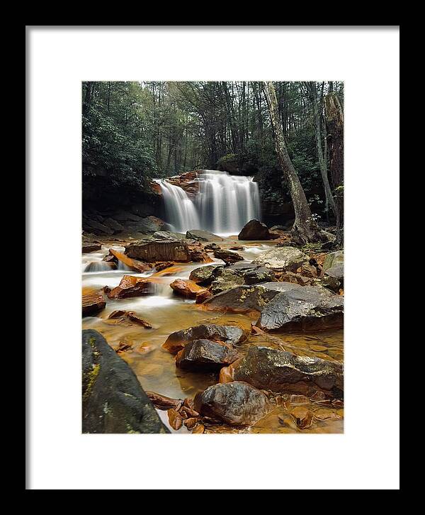 Pringle Run Falls - West Virginia - Framed Print