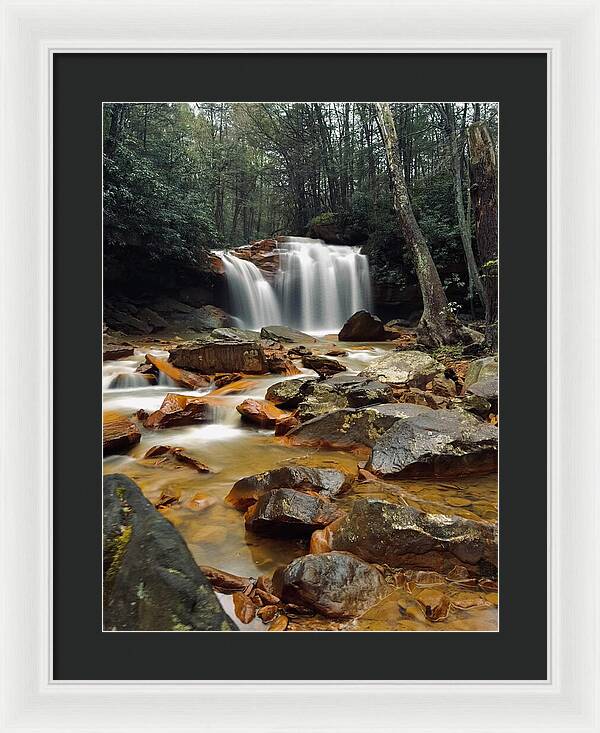 Pringle Run Falls - West Virginia - Framed Print