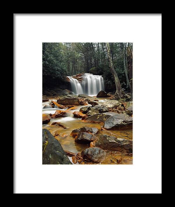 Pringle Run Falls - West Virginia - Framed Print