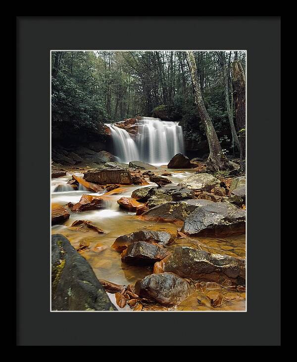 Pringle Run Falls - West Virginia - Framed Print