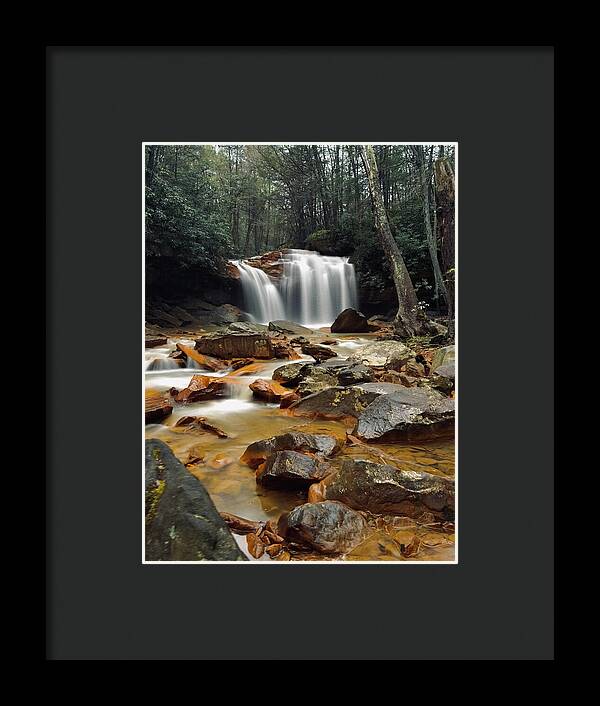 Pringle Run Falls - West Virginia - Framed Print