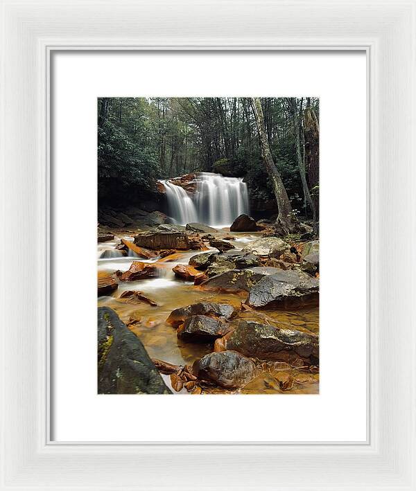 Pringle Run Falls - West Virginia - Framed Print