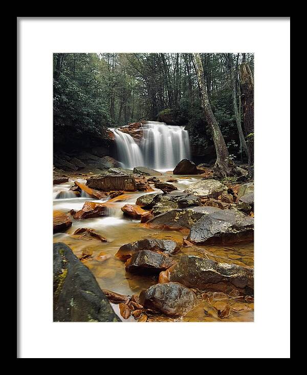 Pringle Run Falls - West Virginia - Framed Print