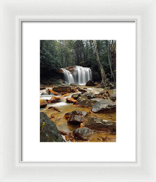 Pringle Run Falls - West Virginia - Framed Print