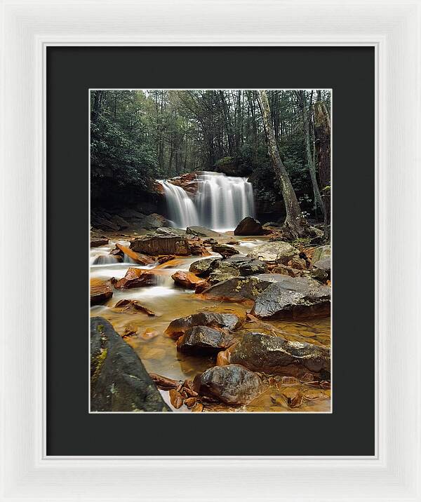 Pringle Run Falls - West Virginia - Framed Print