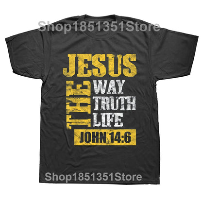 Way Truth Life Christian Graphic T-Shirt | Streetwear Short Sleeve