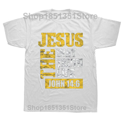 Way Truth Life Christian Graphic T-Shirt | Streetwear Short Sleeve