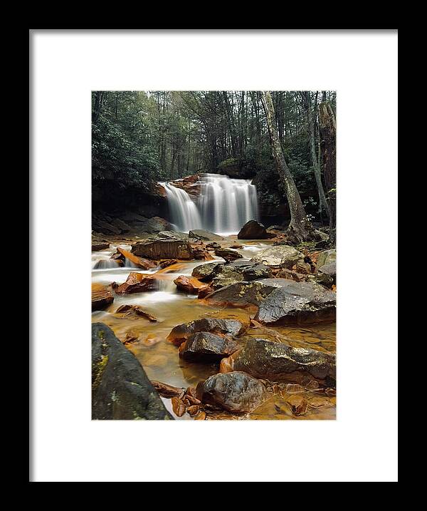 Pringle Run Falls - West Virginia - Framed Print