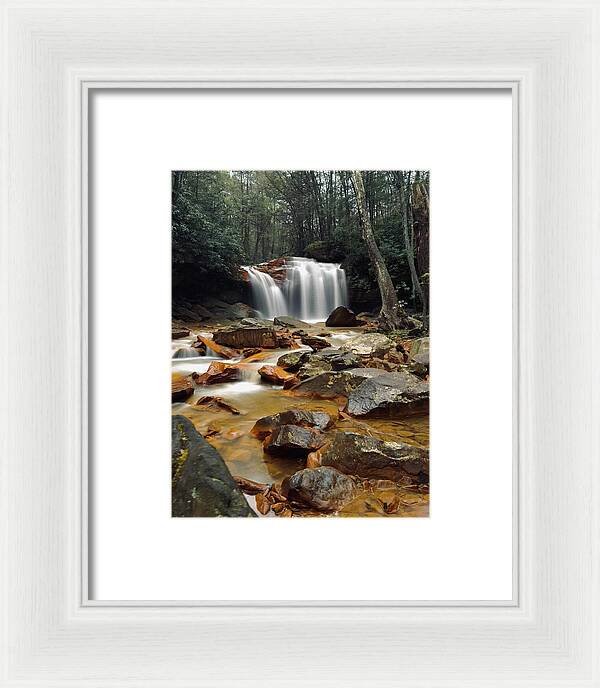 Pringle Run Falls - West Virginia - Framed Print