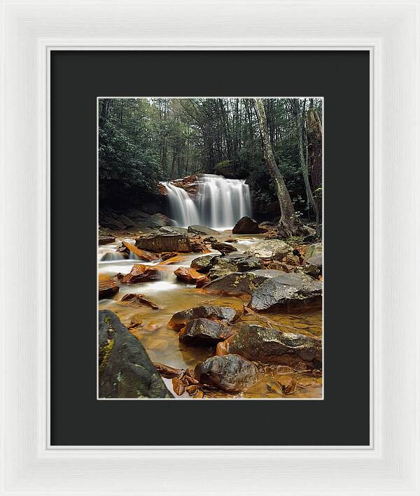 Pringle Run Falls - West Virginia - Framed Print