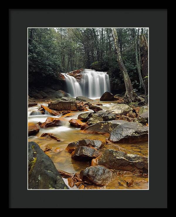 Pringle Run Falls - West Virginia - Framed Print