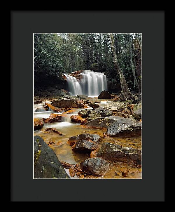 Pringle Run Falls - West Virginia - Framed Print