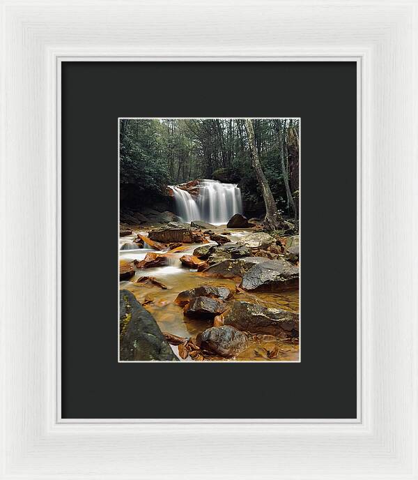 Pringle Run Falls - West Virginia - Framed Print