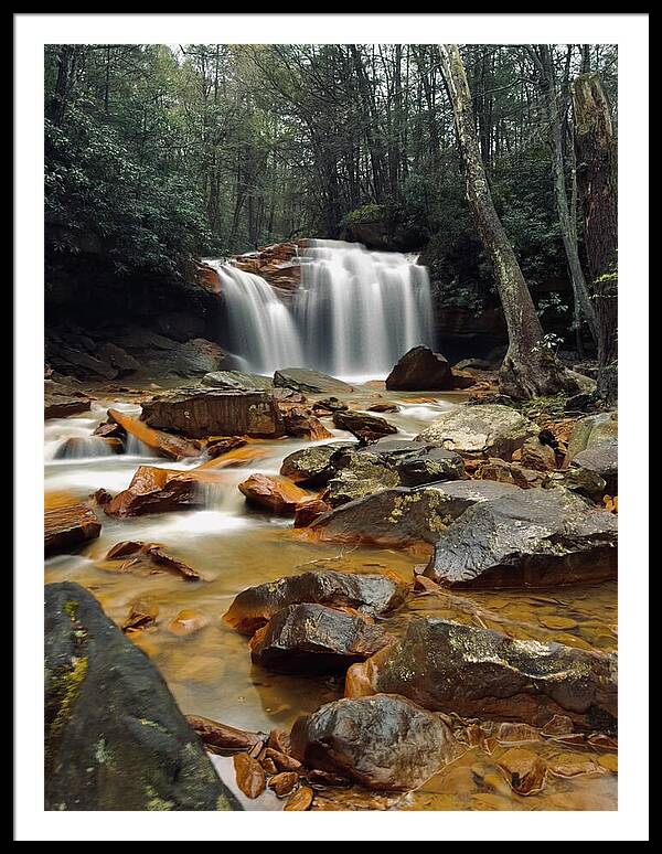 Pringle Run Falls - West Virginia - Framed Print